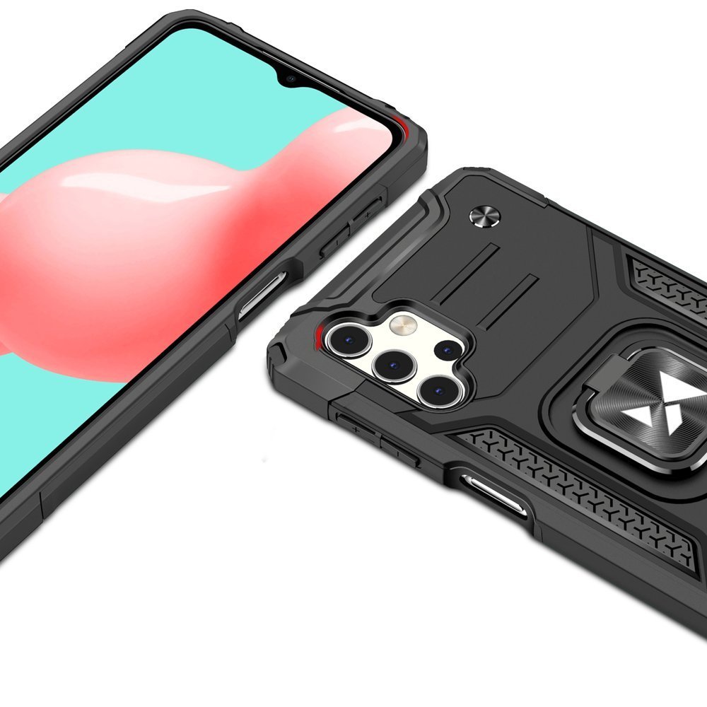 Ohišje Wozinsky Ring armor za Samsung Galaxy A32 4G - Črna