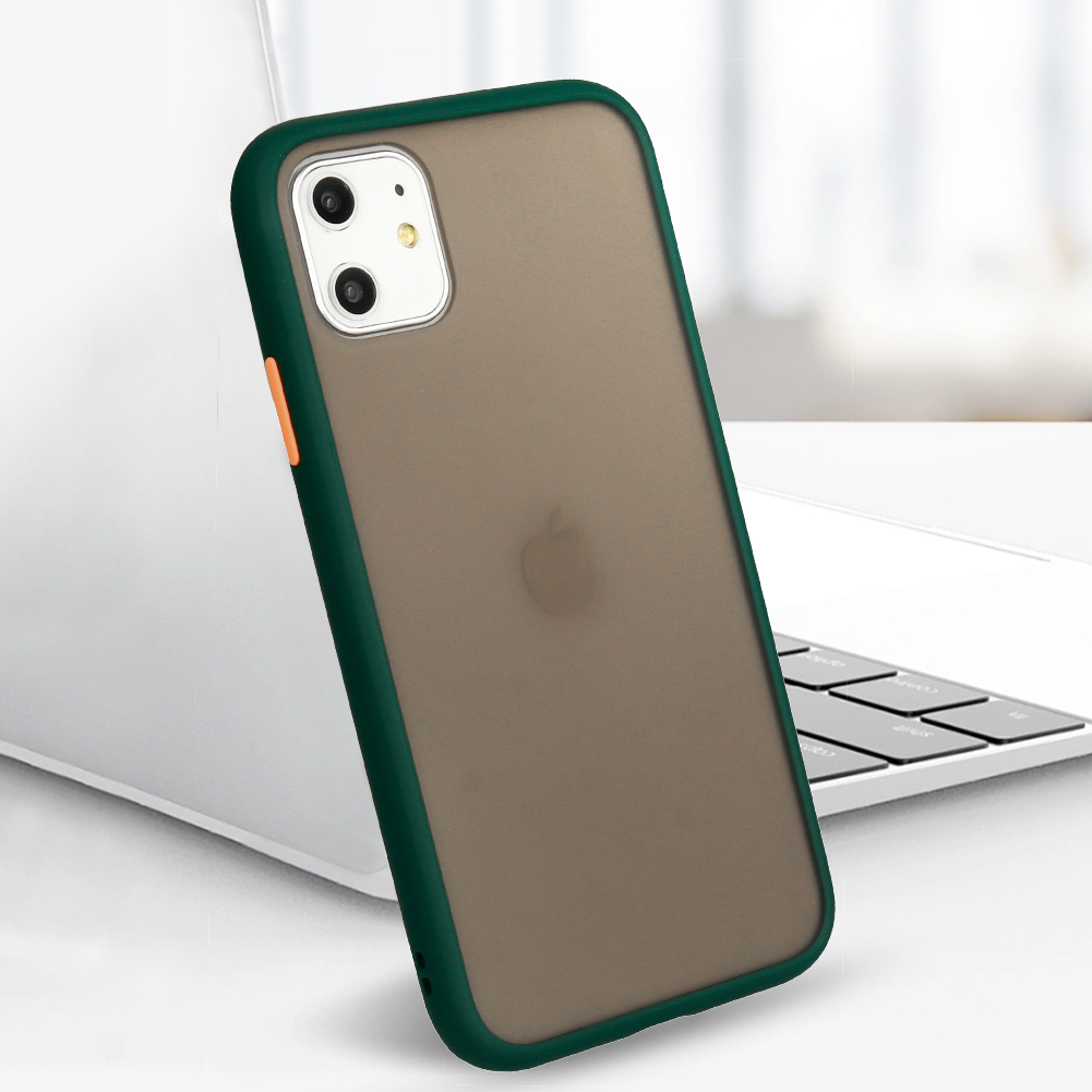 Vennus Button Matt ovitek za Xiaomi Redmi 8 - Zelena
