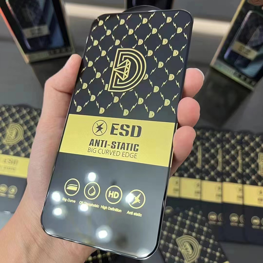 Diamond antistatično kaljeno steklo za Apple iPhone 13 Pro - Črna