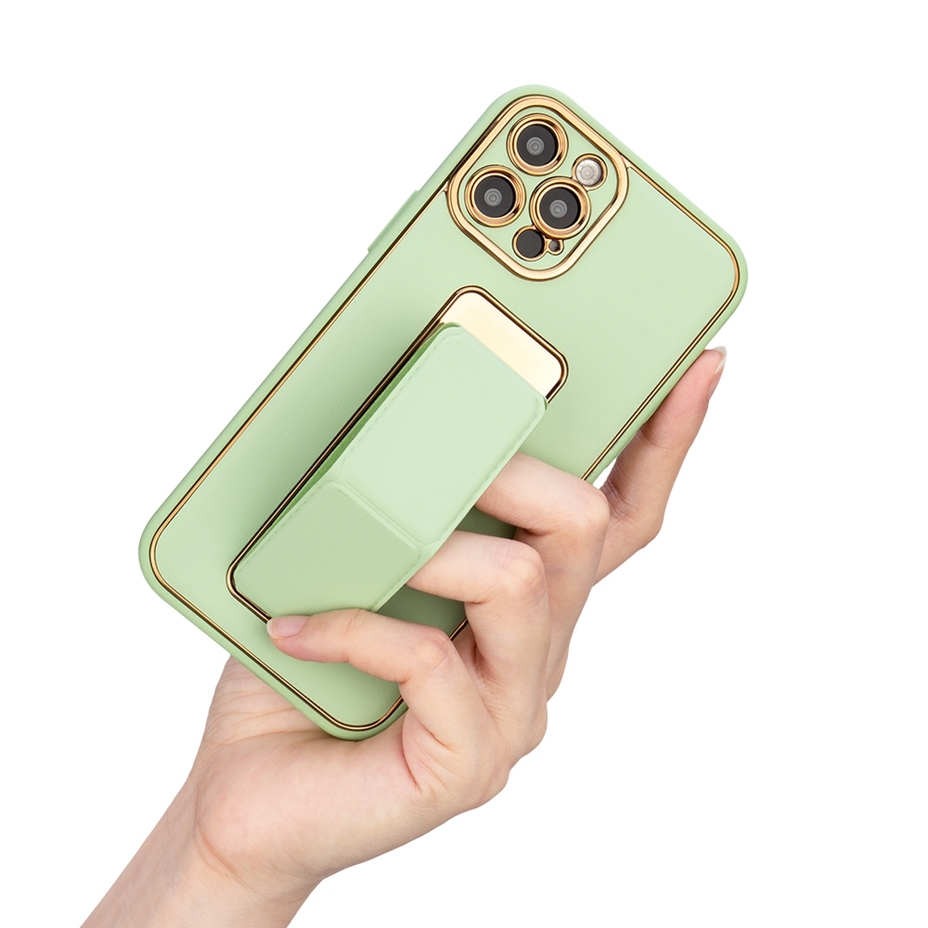 Luxury kickstand ohišje za Apple iPhone 12 Pro - Modra