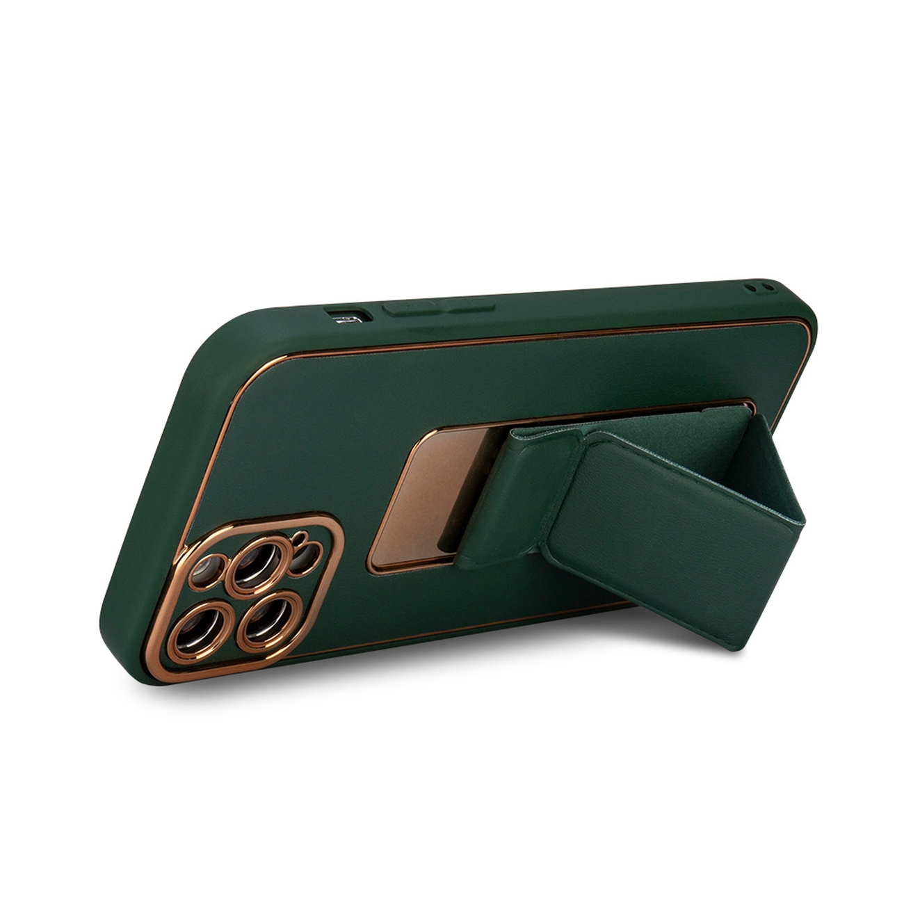 Luxury kickstand ohišje za Apple iPhone 12 Pro - Modra