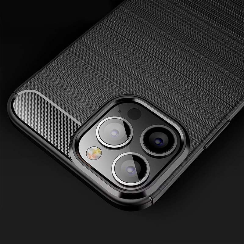 Ohišje Carbon Shield TPU za Xiaomi Redmi 10A - Črna