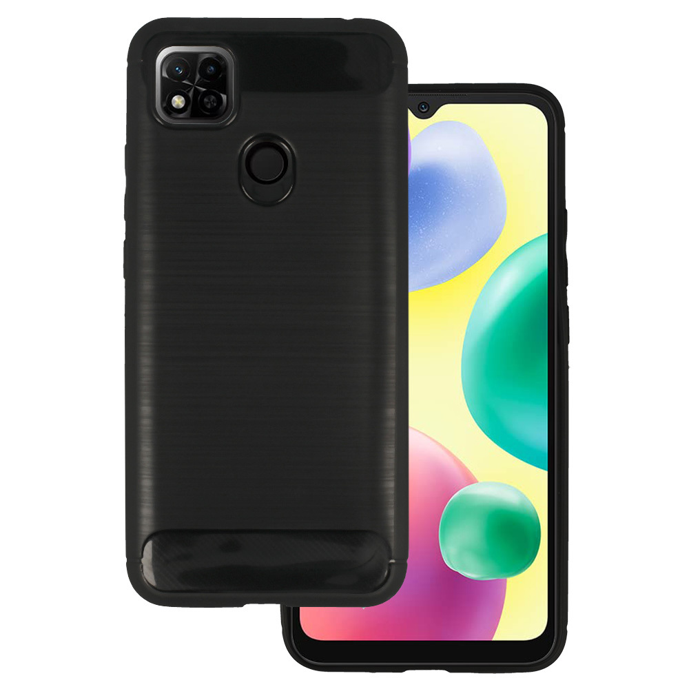 Ohišje Carbon Shield TPU za Xiaomi Redmi 10A - Črna