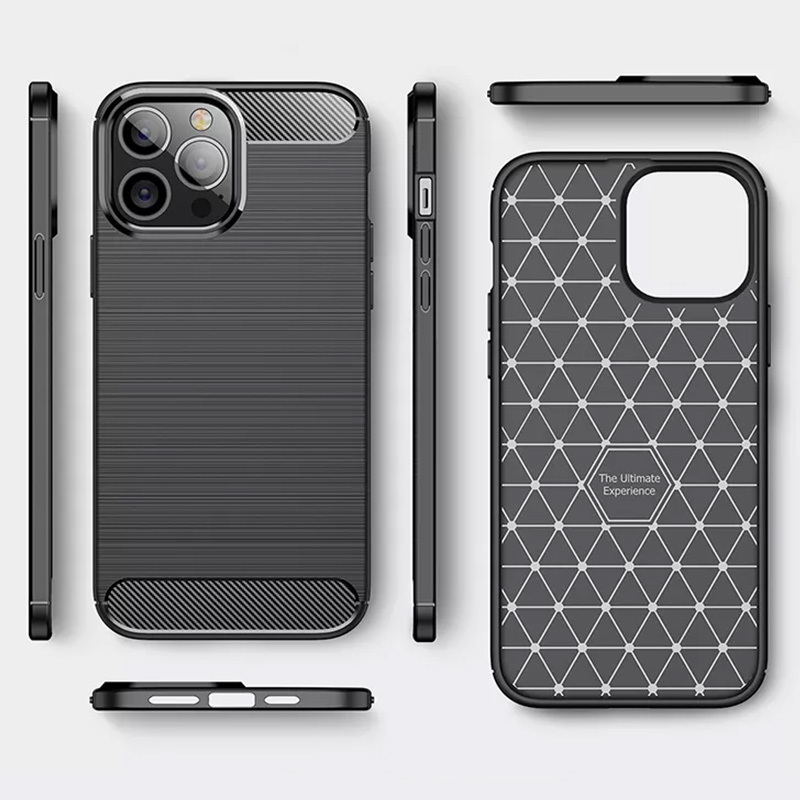 Ohišje Carbon Shield TPU za Xiaomi Redmi 10A - Črna