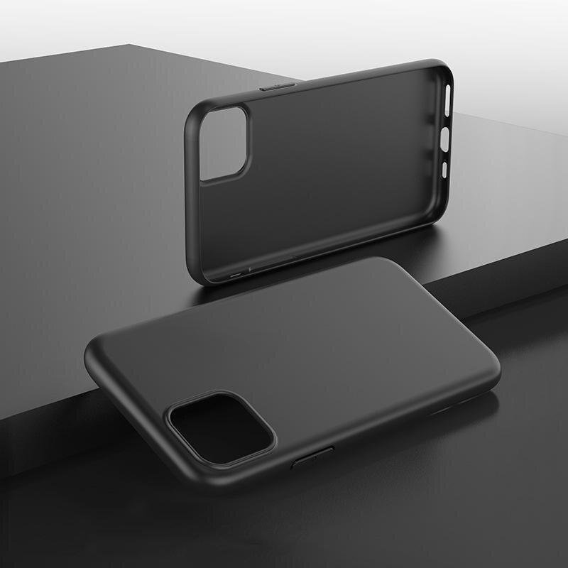 Silikonsko mehko ohišje TPU za Apple iPhone 15 Pro Max - Črna