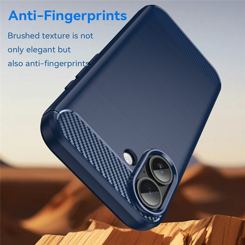Ohišje Carbon Shield TPU za Apple iPhone 17 - Črna