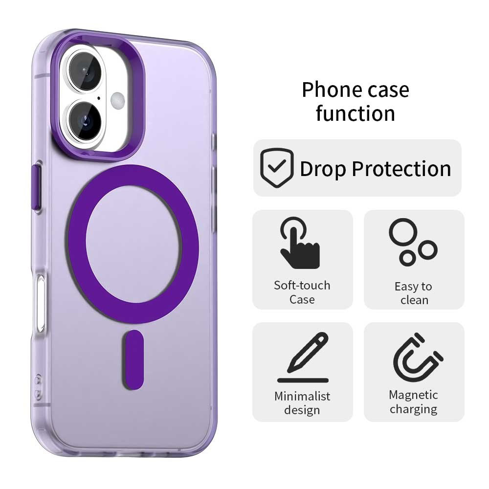 Techsuit - CandyCase MagSafe ovitek za Apple iPhone 17 - Črna