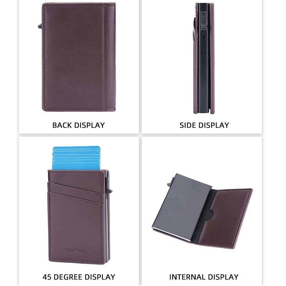 MINI WALLET Baellerry LU-36146 - Temno Rjava
