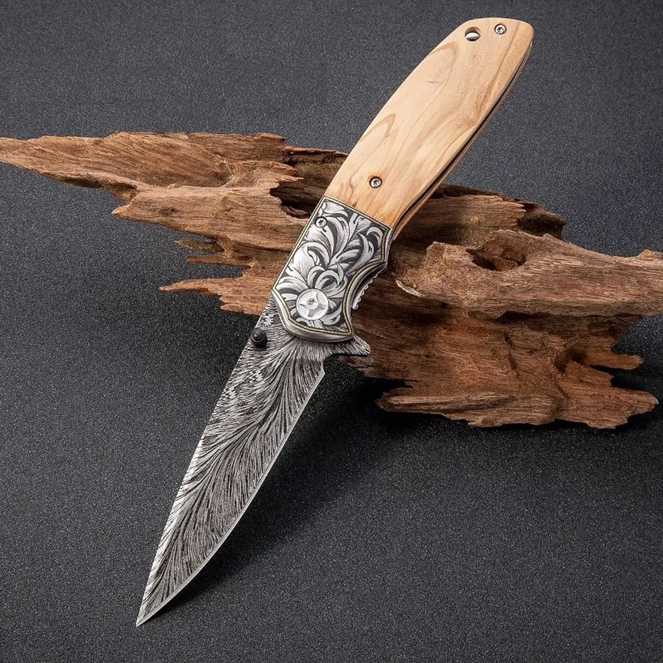 Zložljivi nož FU-27642 - Rjava
