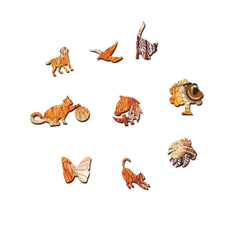 Lesene puzzle - Katze / L
