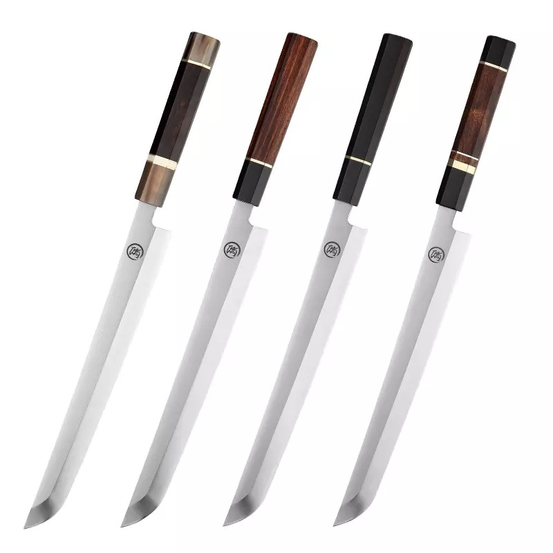 Kuhinjski nož SA-21784 za Sushi - Črna / Rjava / Bela
