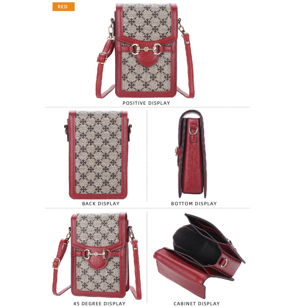 Ročna Torbica Baellerry MA-35938 - Rdeča