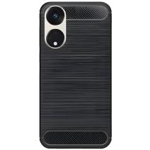 Ohišje Carbon Shield TPU za Oppo Reno 8 5G - Črna