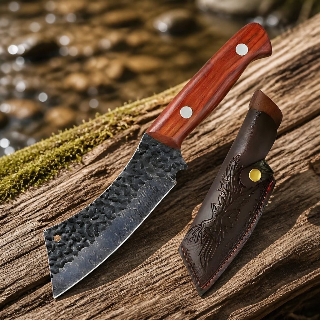Kuhinjski nož JD-39088 - Siva / Rjava